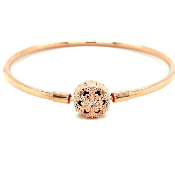Pandora Jewelry - Pandora Rose Cz Snowflake Clasp Bangle